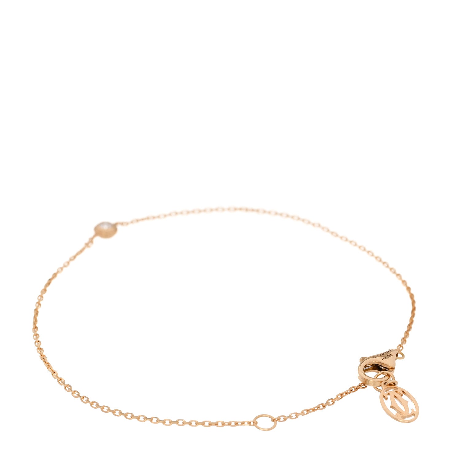Cartier 18K Yellow Gold Diamond XS D'Amour Bracelet 3 of 5