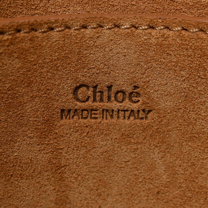 Chloe Calfskin Whipstitch Medium Marcie Satchel Tan 6 of 9
