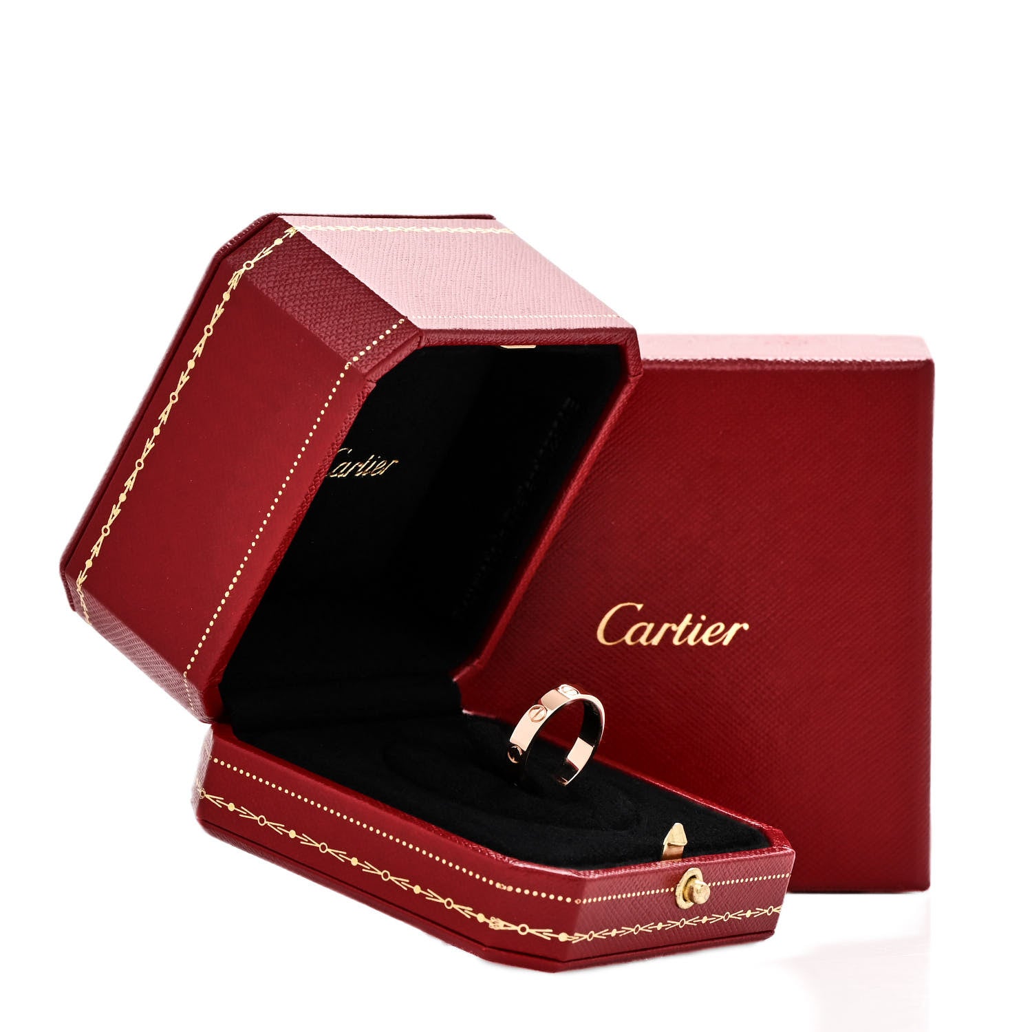 Cartier 18K Pink Gold 3.5mm LOVE Wedding Band Ring 52 6 5 of 5