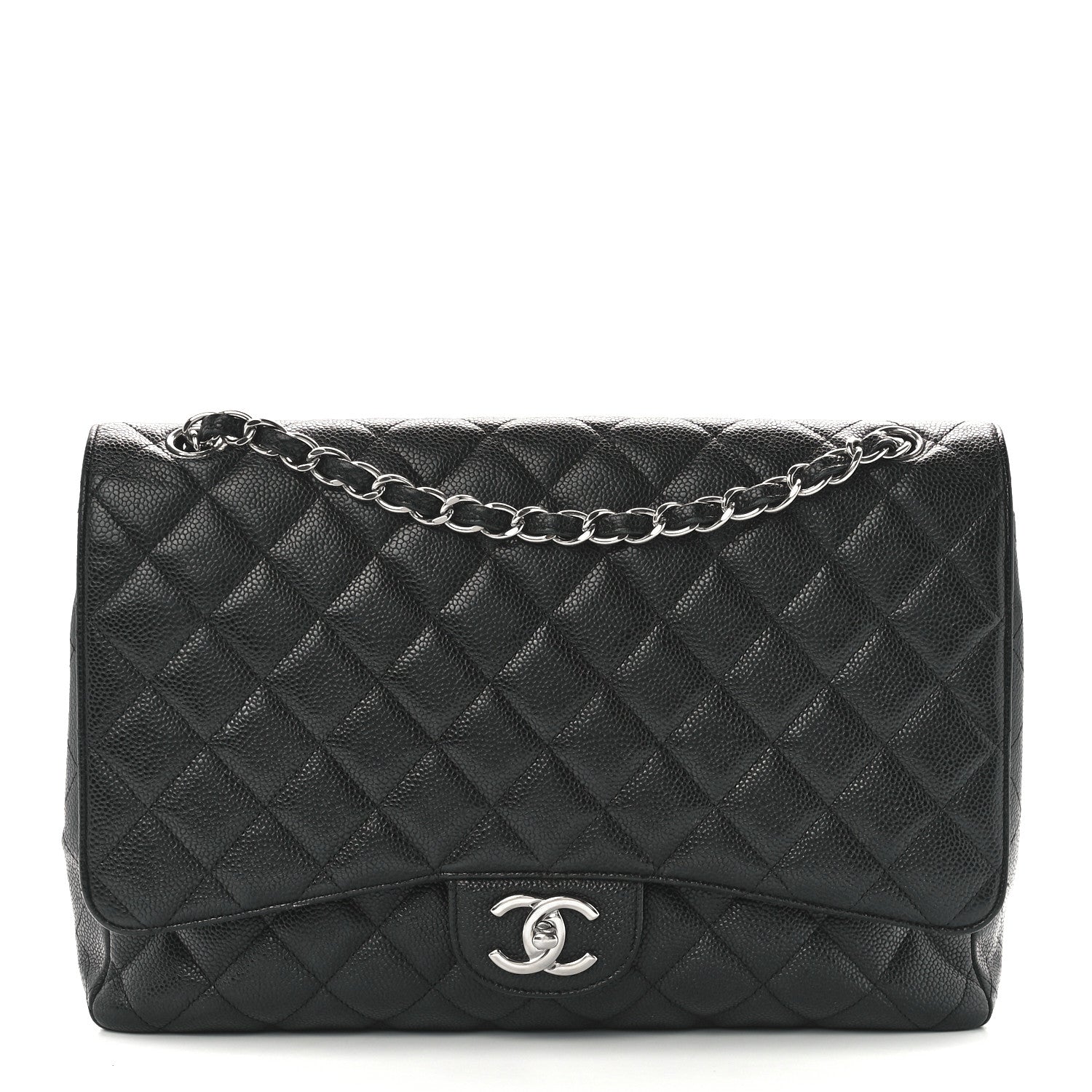 Chanel Caviar Quilted Maxi Double Flap Black 1 of 12