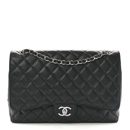Chanel Caviar Quilted Maxi Double Flap Black 1 of 12