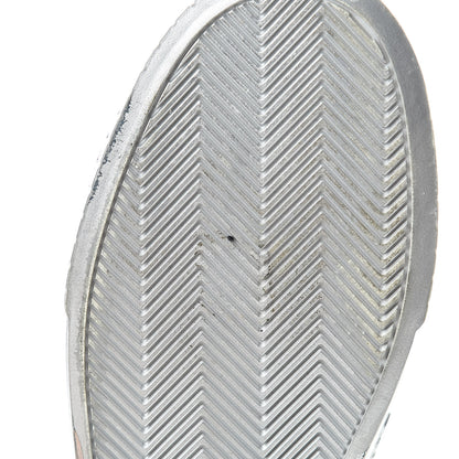 Chanel Laminated Lambskin Sneakers 37.5 Silver 12 of 17