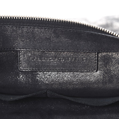 Balenciaga Metallic Calfskin Milkyway Ligne Papier Messenger Black 5 of 11
