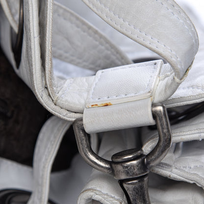 Christian Dior Lambskin Cannage Drawstring Bag White 12 of 24