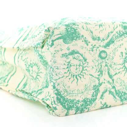 Christian Dior Canvas Dioriviera Toile de Jouy Soleil Tote Aquamarina 8 of 10