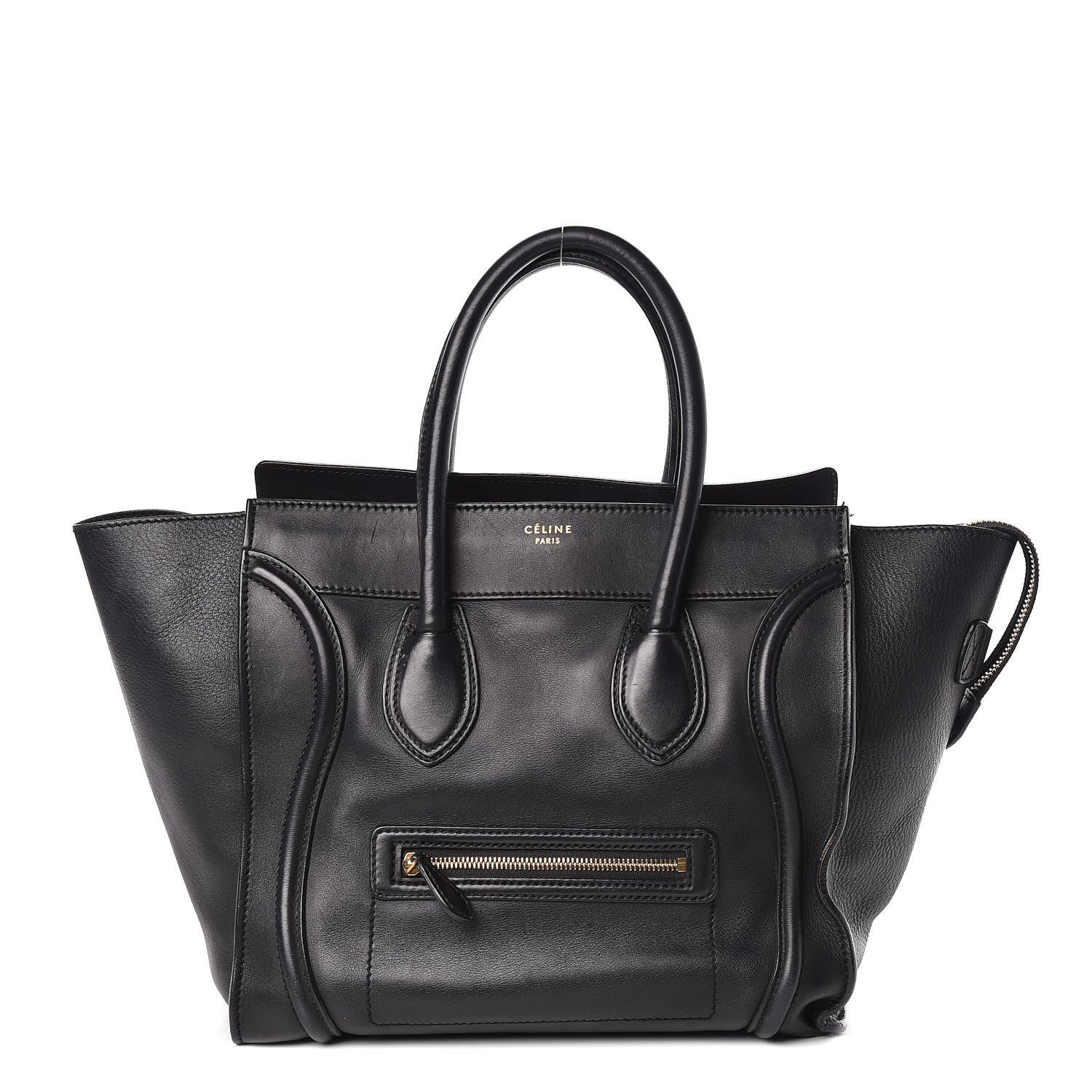 Celine Smooth Calfskin Mini Luggage Black 1 of 17