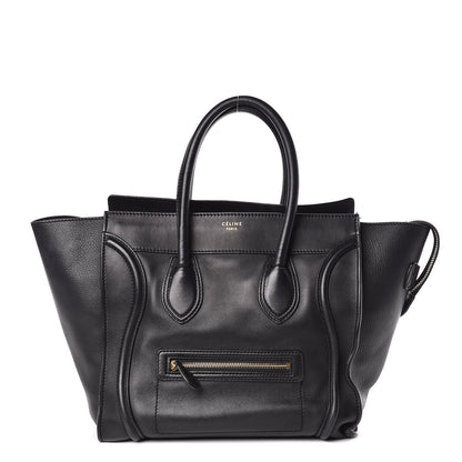 Celine Smooth Calfskin Mini Luggage Black 1 of 17