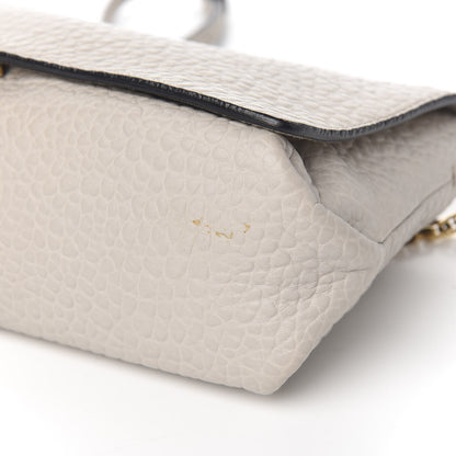 Burberry Signature Grain Medium Mildenhall Crossbody Bag Stone White 10 of 11