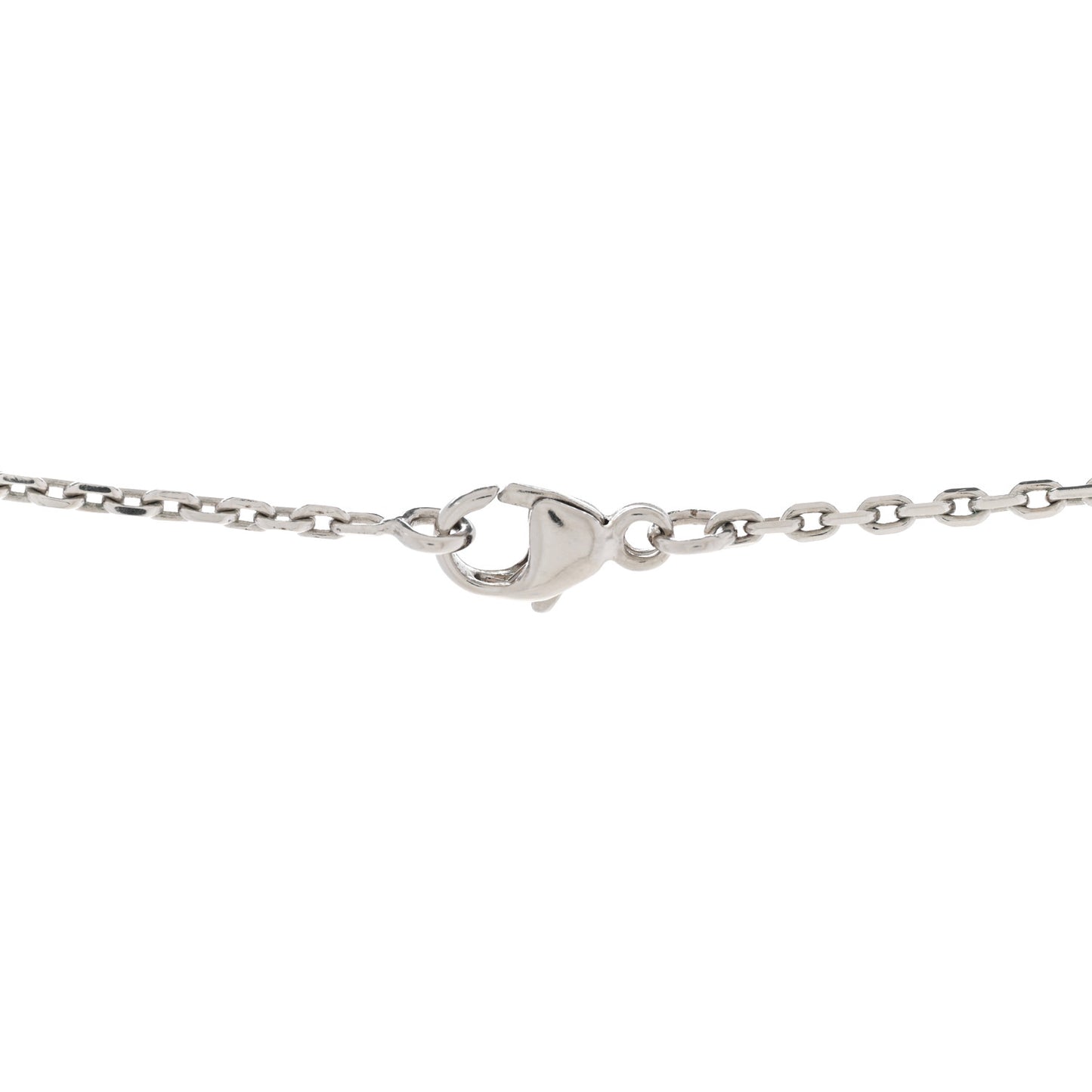 Lacquered Palladium Mini Pop H Pendant Necklace Black