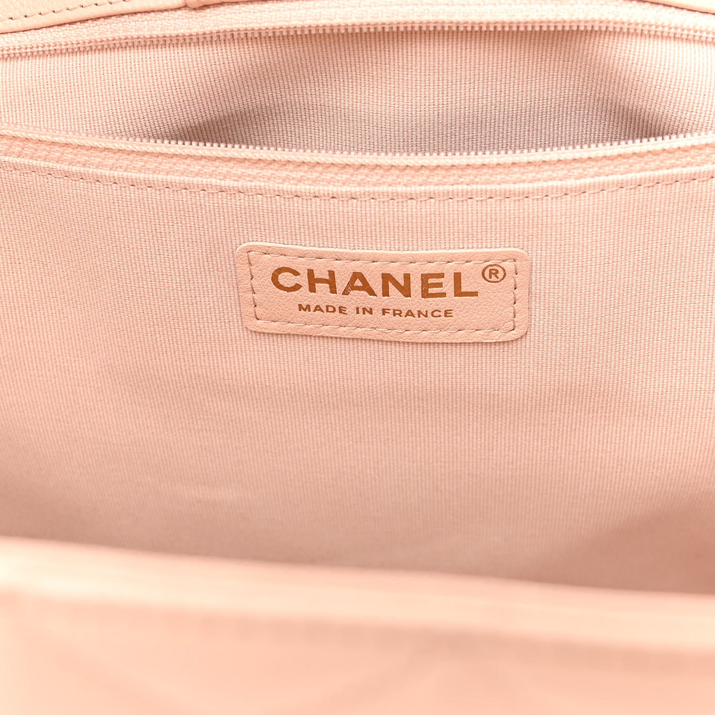 Caviar Quilted Large Classic Shopping Tote Light Beige