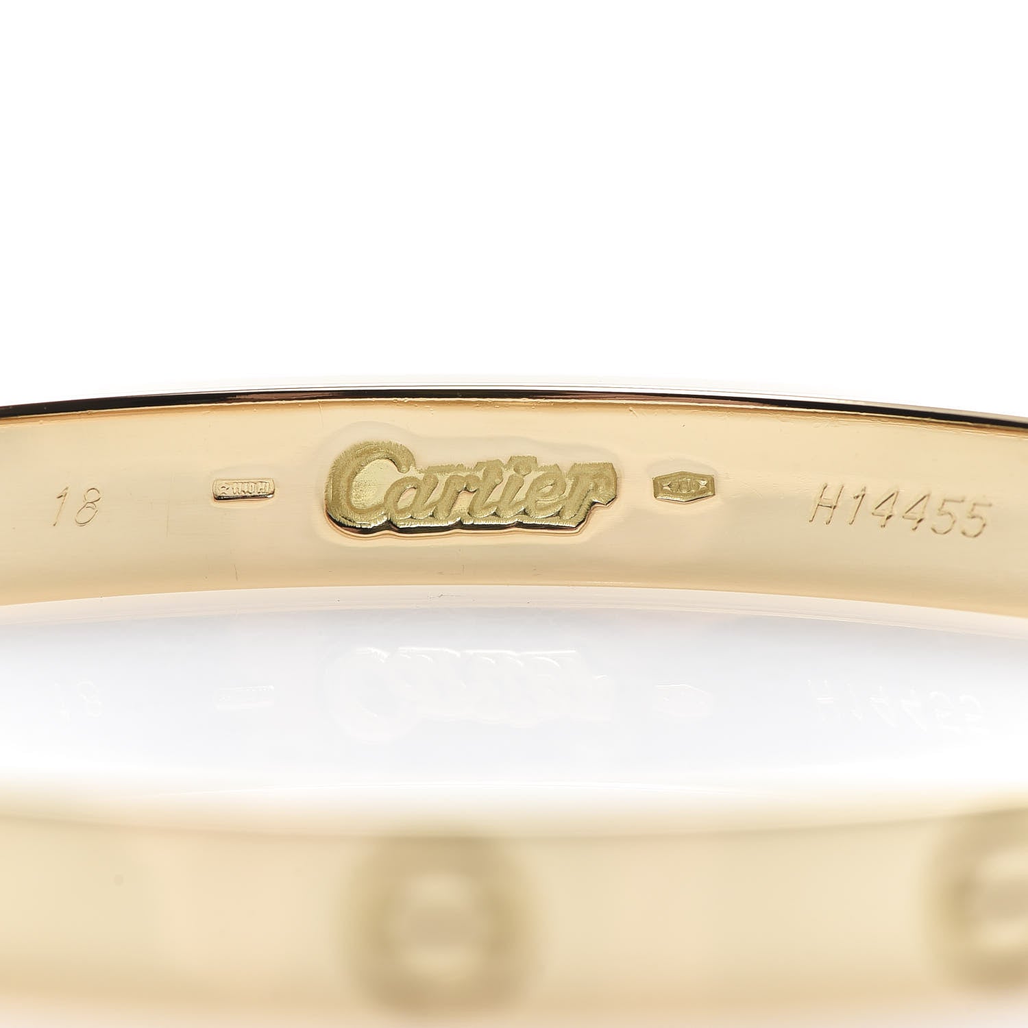 Cartier 18K Yellow Gold LOVE Bracelet 18 4 of 7