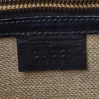 Gucci Crocodile Studded Pelham Borchie Flap Bag Black 6 of 7