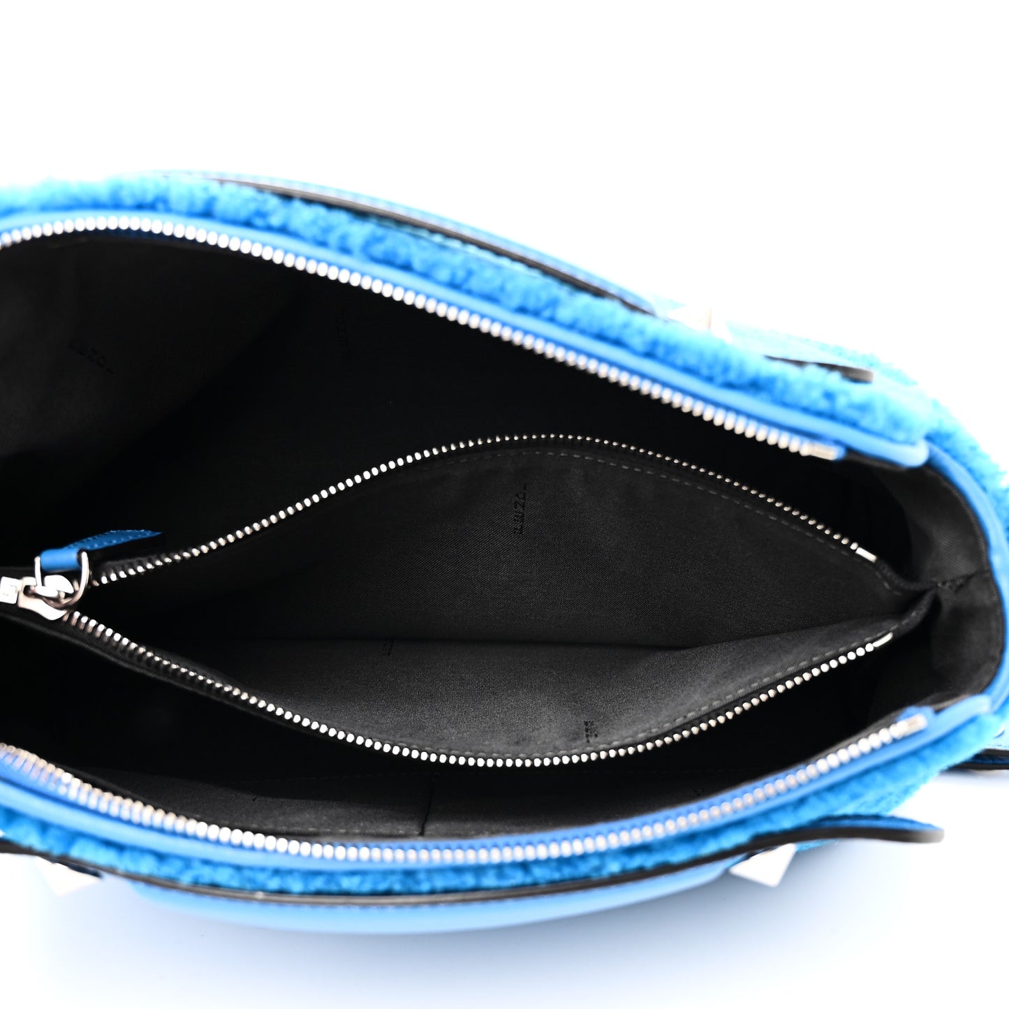 Shearling Vitello Dolce Medium By The Way Boston Bag Blue