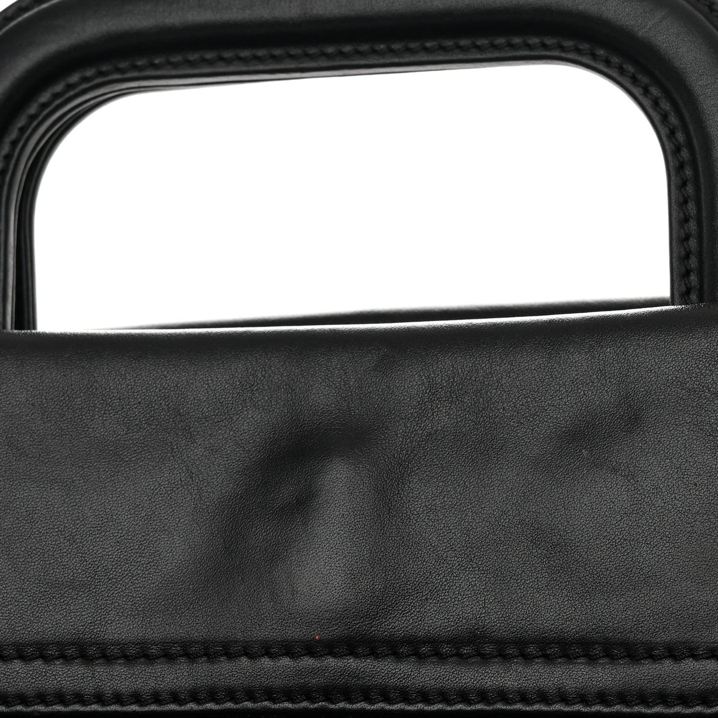 Iridescent Calfskin Quilted In The Mix Shopping Tote Black