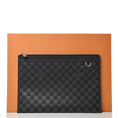 Louis Vuitton Damier Infini Discovery Pochette GM Onyx Silver 10 of 10