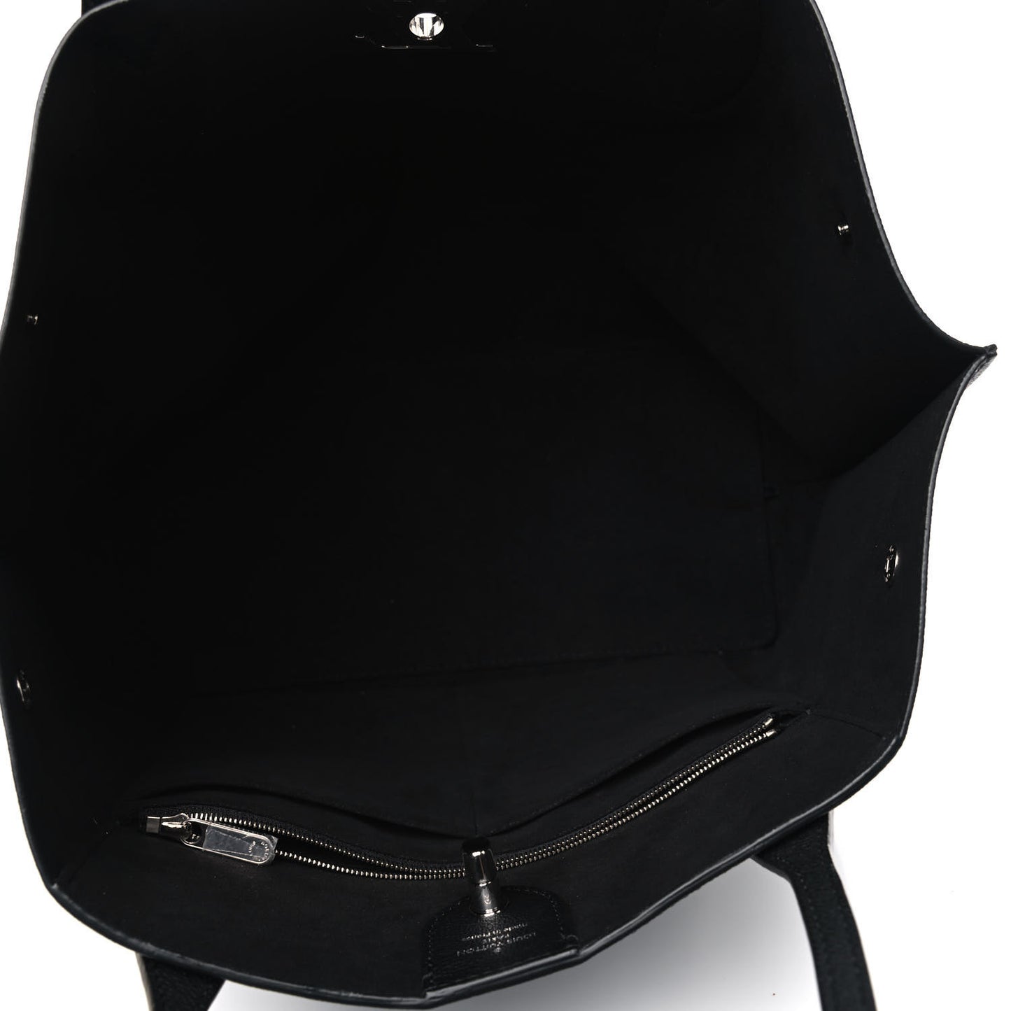 Calfskin Lockme Go Tote Black