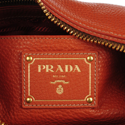 Prada Vitello Daino Shoulder Bag Rame 6 of 9