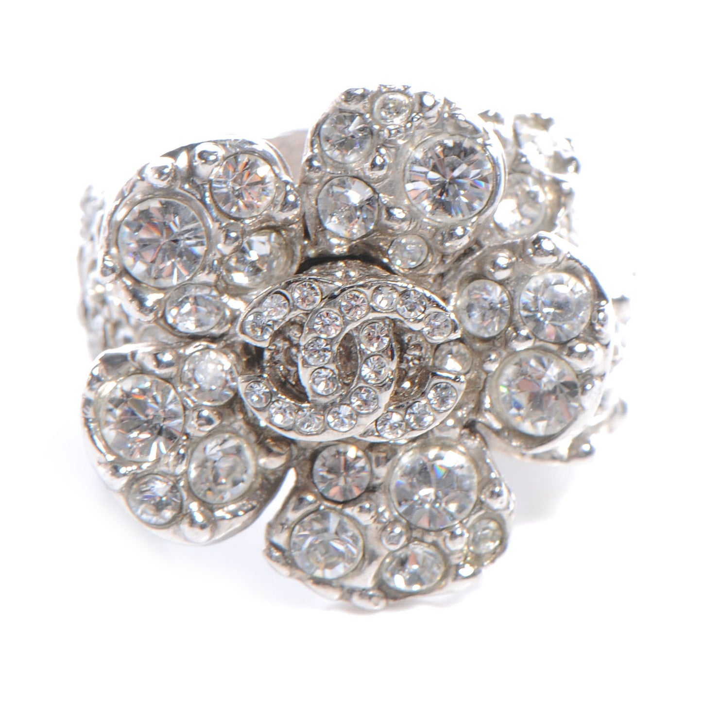 Swarovski Crystal Camellia Ring Size 7