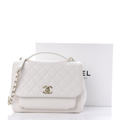 Chanel Caviar Quilted Large Business Affinity Flap White 11 of 11