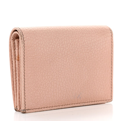 Gucci Pebbled Calfskin Butterfly Card Case Perfect Pink 3 of 7