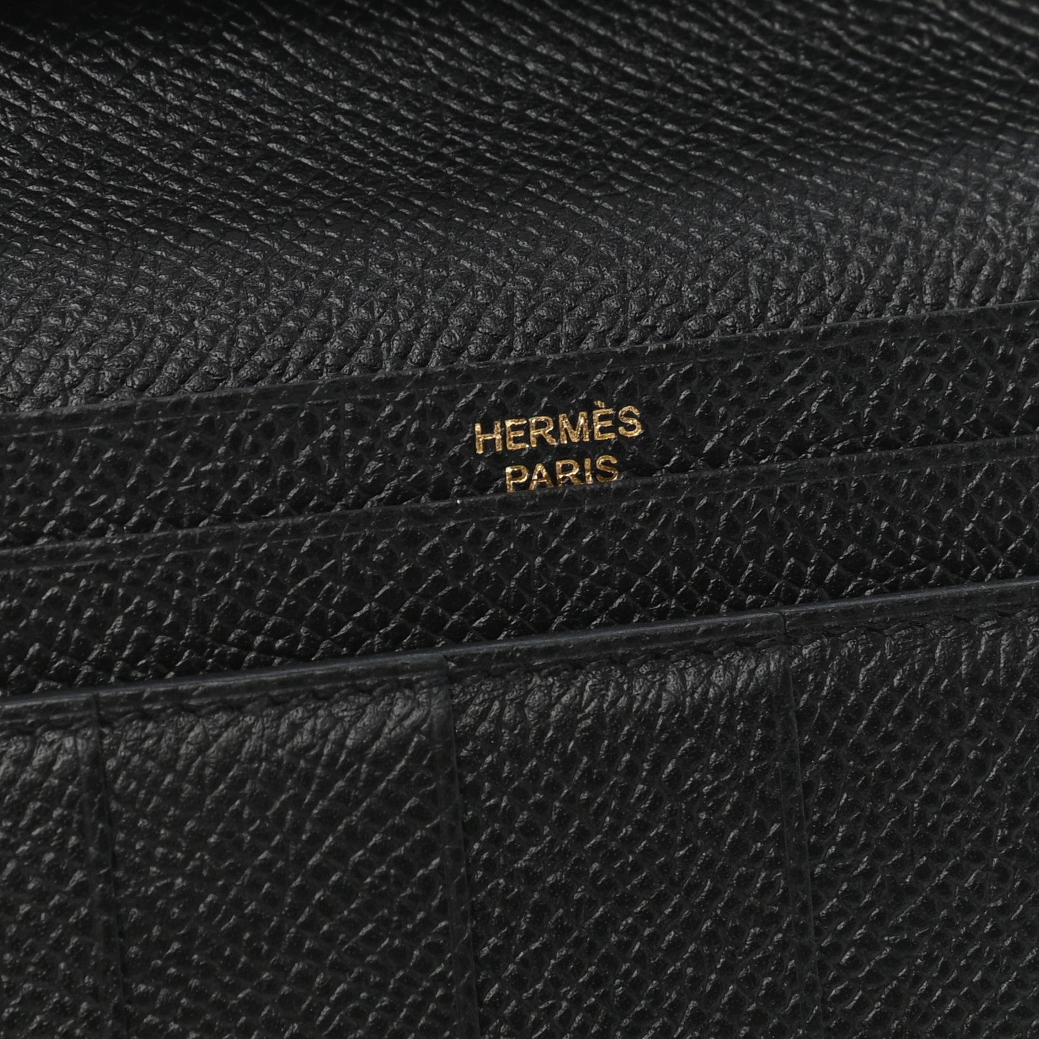 Hermes Epsom Bearn Gusset Wallet Black 5 of 7