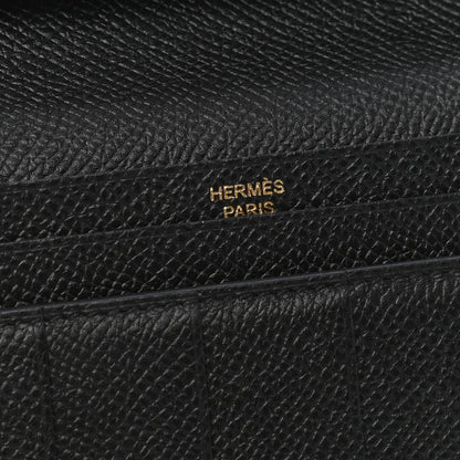 Hermes Epsom Bearn Gusset Wallet Black 5 of 7