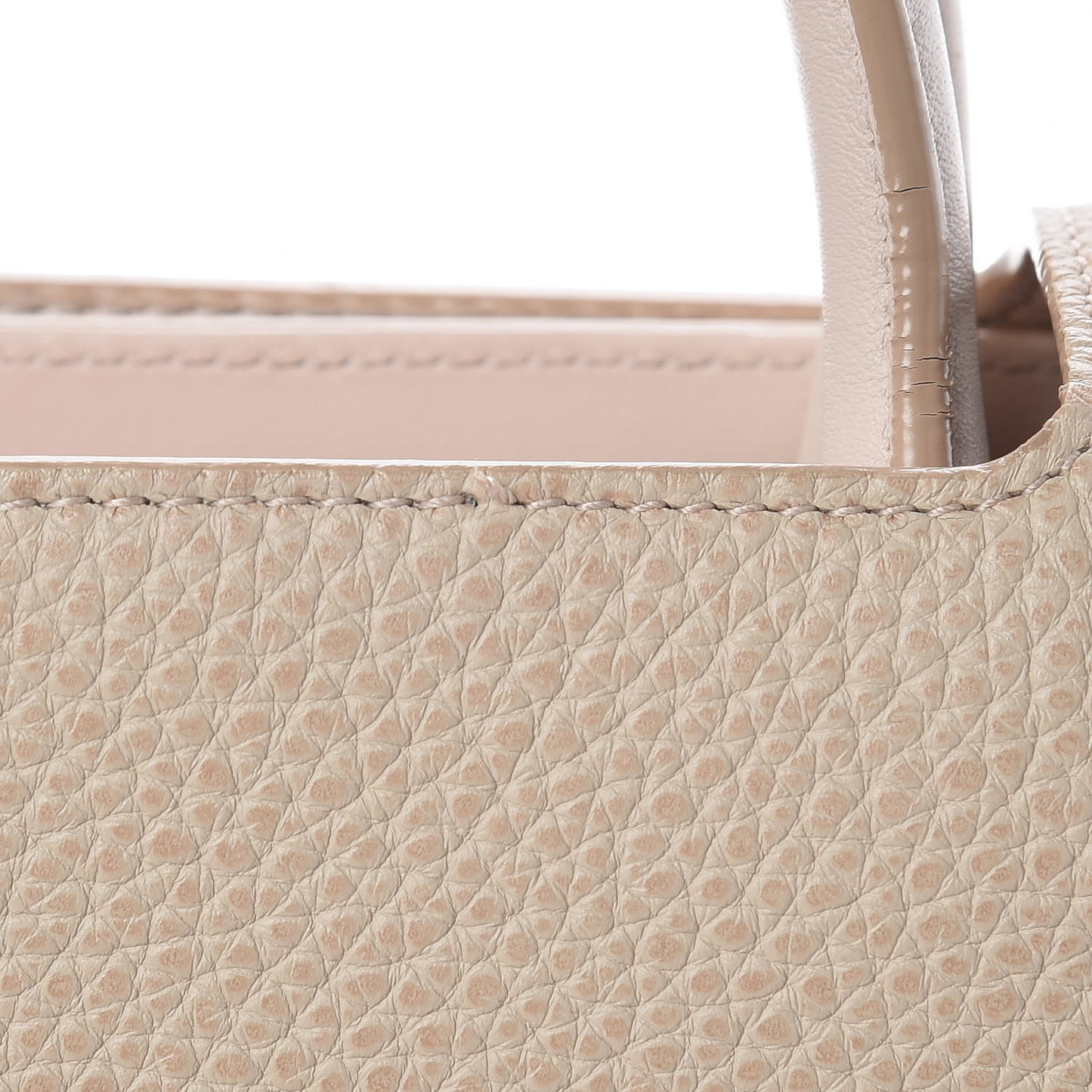 Grained Calfskin Medium Diorever Flap Tapioca