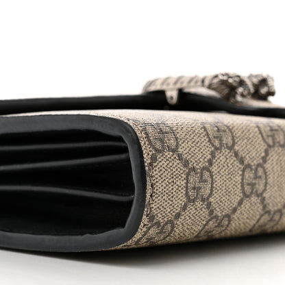 Gucci GG Supreme Monogram Mini Dionysus Chain Wallet Beige Black 10 of 13