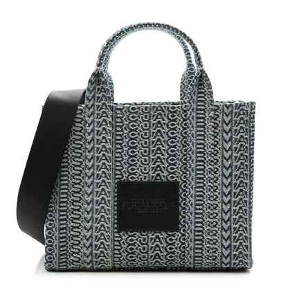 Marc Jacobs Cotton Washed Monogram Denim Medium Tote Bag 1 of 10