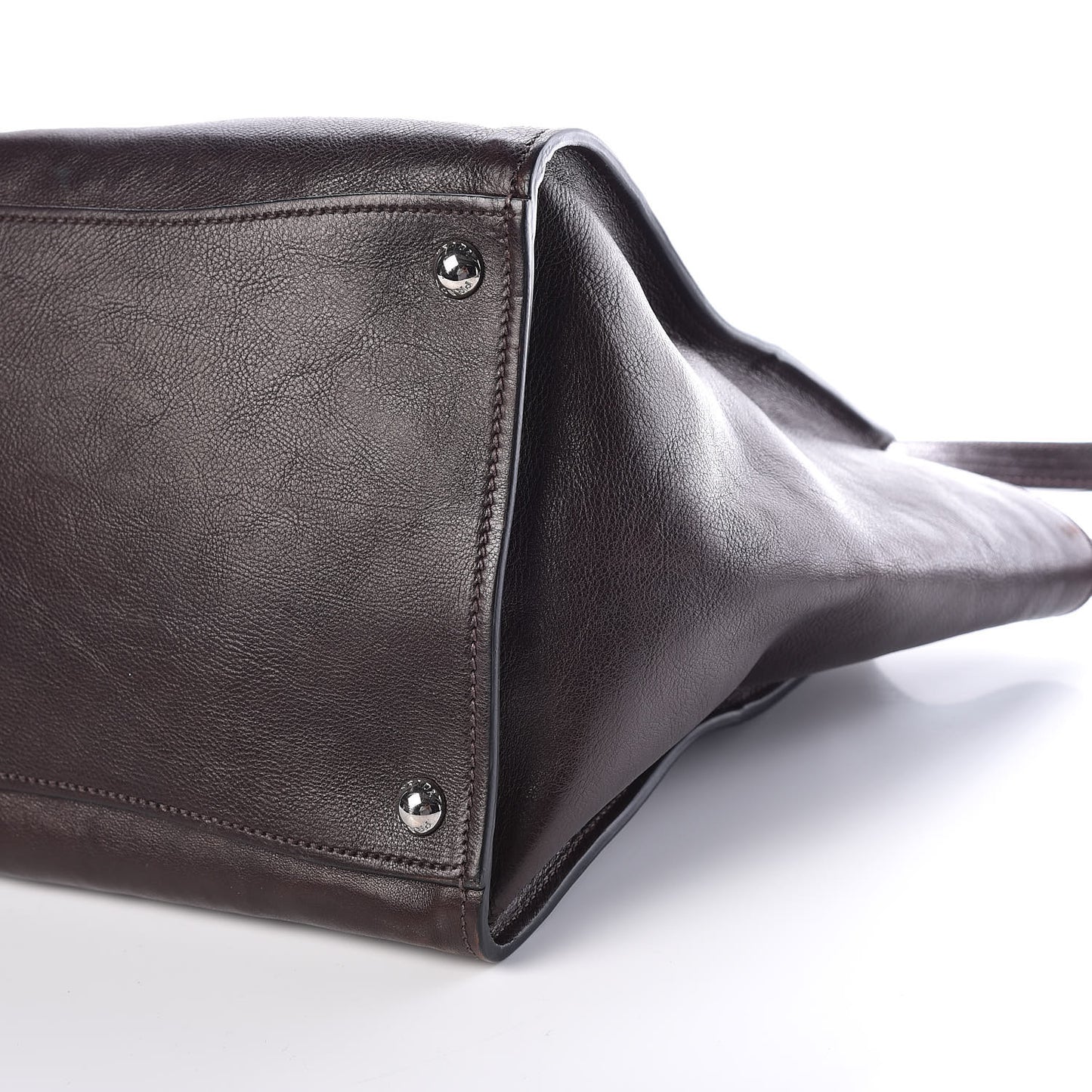 Glace Calfskin Twin Pocket Tote Moro