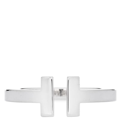 Tiffany Sterling Silver T Square Ring 53 6.5 1 of 4