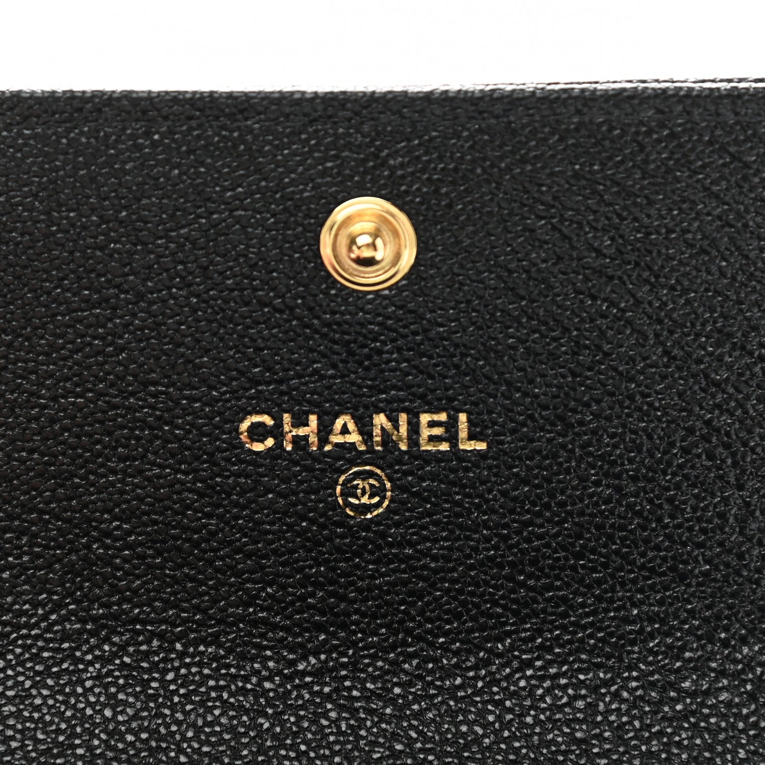 Chanel Caviar Quilted Boy Flap Card Holder Wallet Black 6 of 8