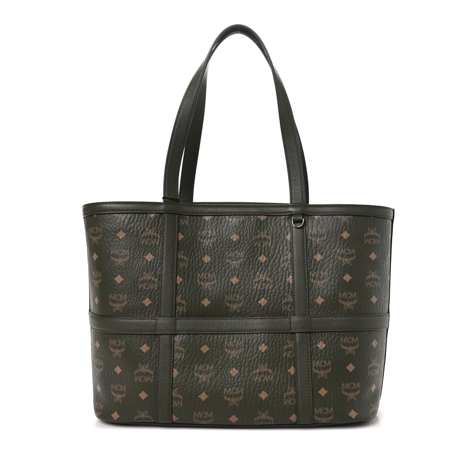 MCM Visetos Medium Delmy Shopper Tote Sea Turtle 1 of 10