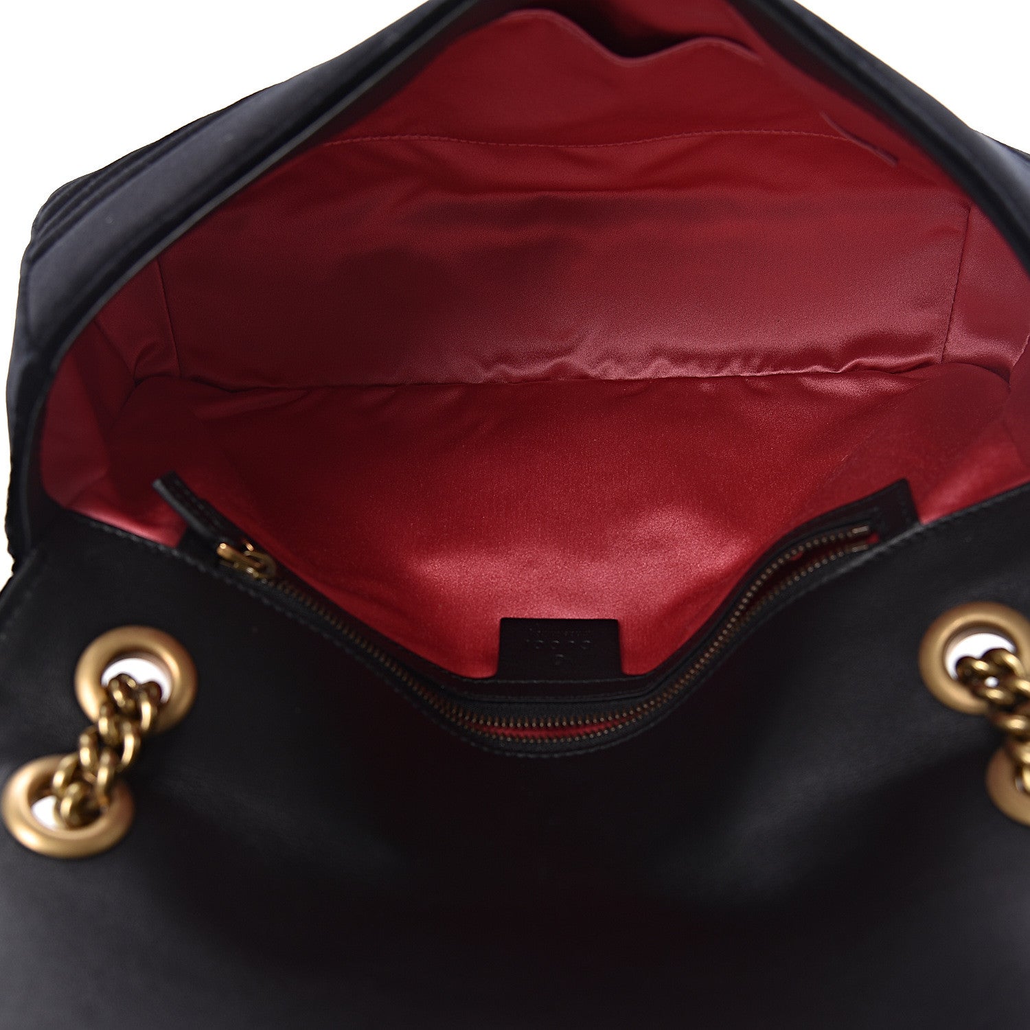 Gucci Velvet Matelasse Medium GG Marmont Shoulder Bag Black 5 of 12