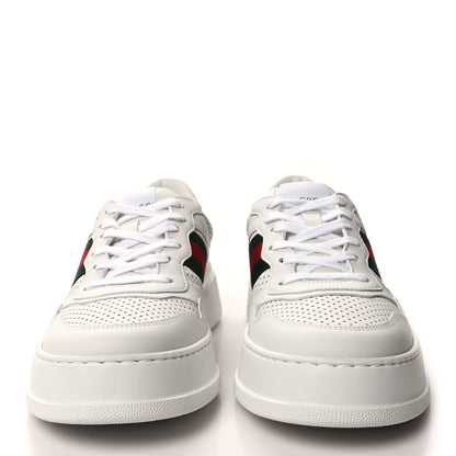 Gucci Calfskin Web Mens Ace Sneakers 8.5 White Blue 2 of 8
