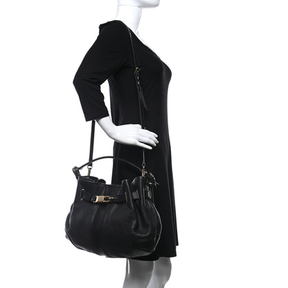 Burberry Grainy Calfskin Willenmore Hobo Black 2 of 9