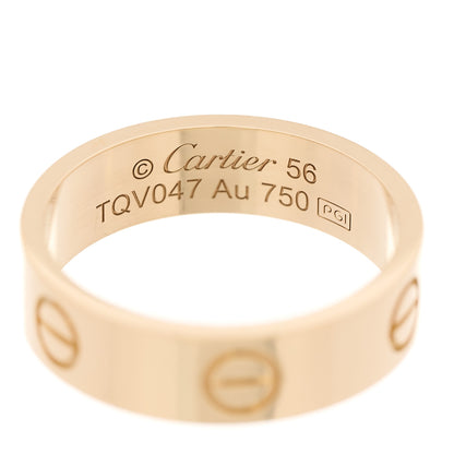Cartier 18K Yellow Gold 5.5mm LOVE Ring 56 7.75 4 of 4