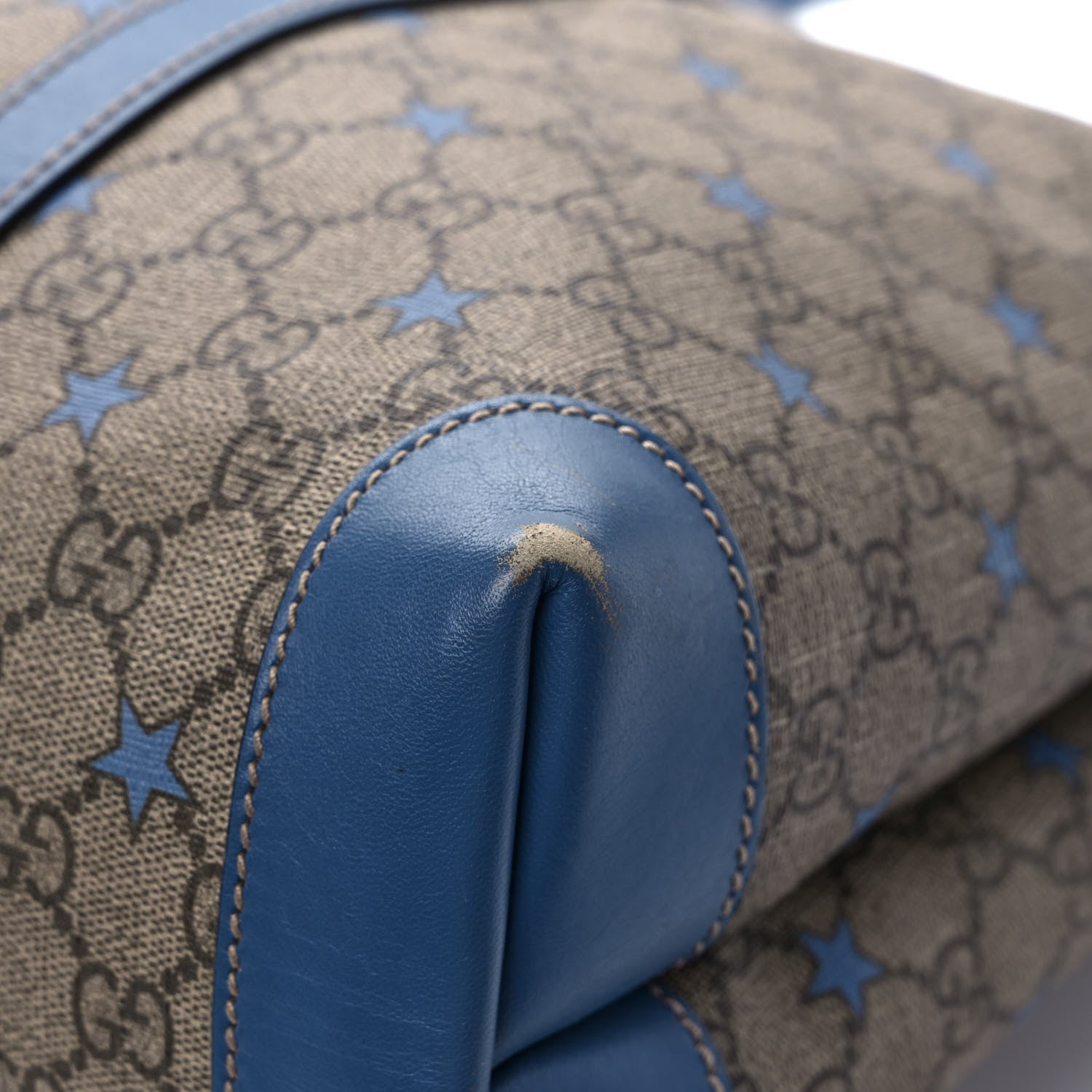 Gucci GG Plus Monogram Star Joy Vertical Tote Blue 11 of 11