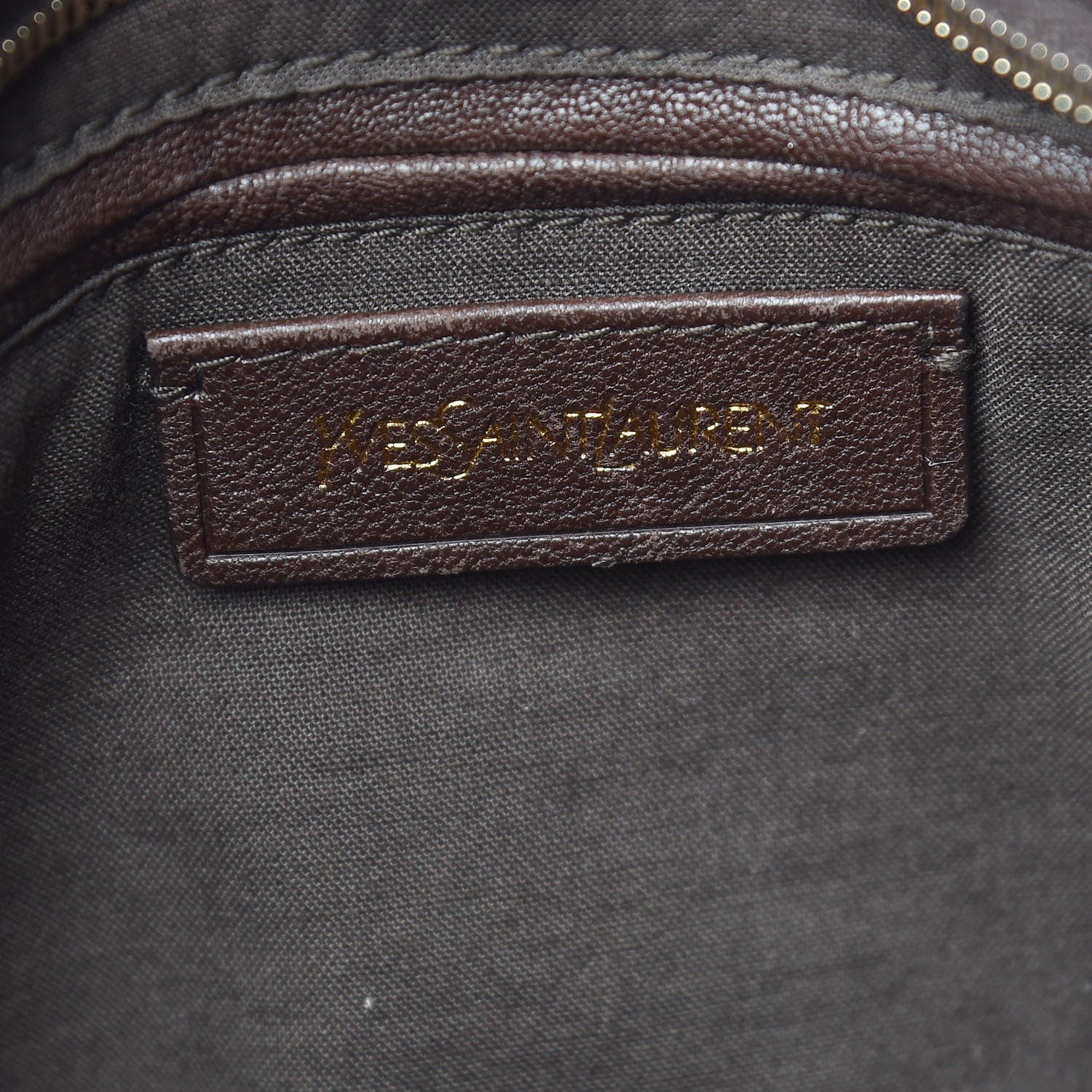 Saint Laurent Sheepskin Medium Cabas ChYc Dark Brown 6 of 23