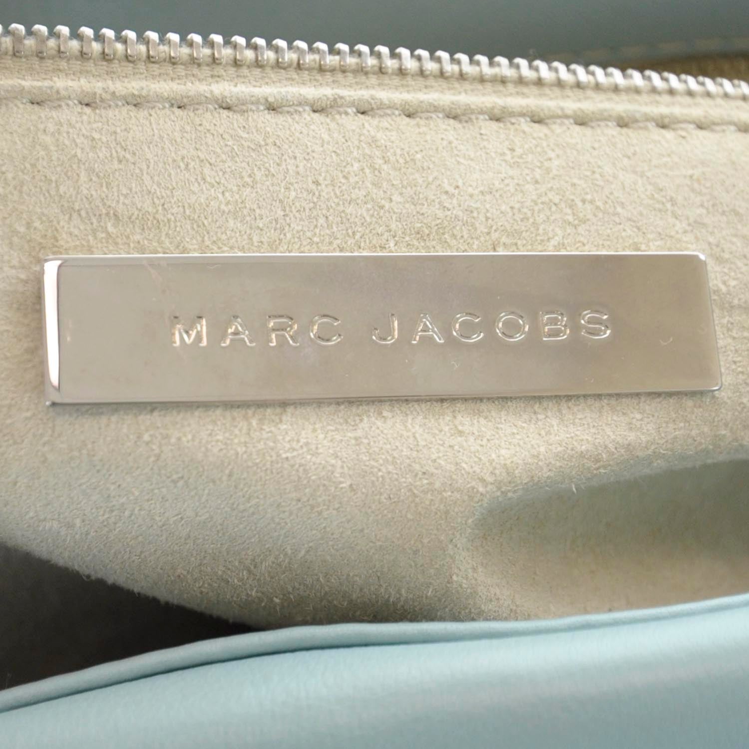 Marc Jacobs Leather Pushlock Satchel Blue 8 of 9