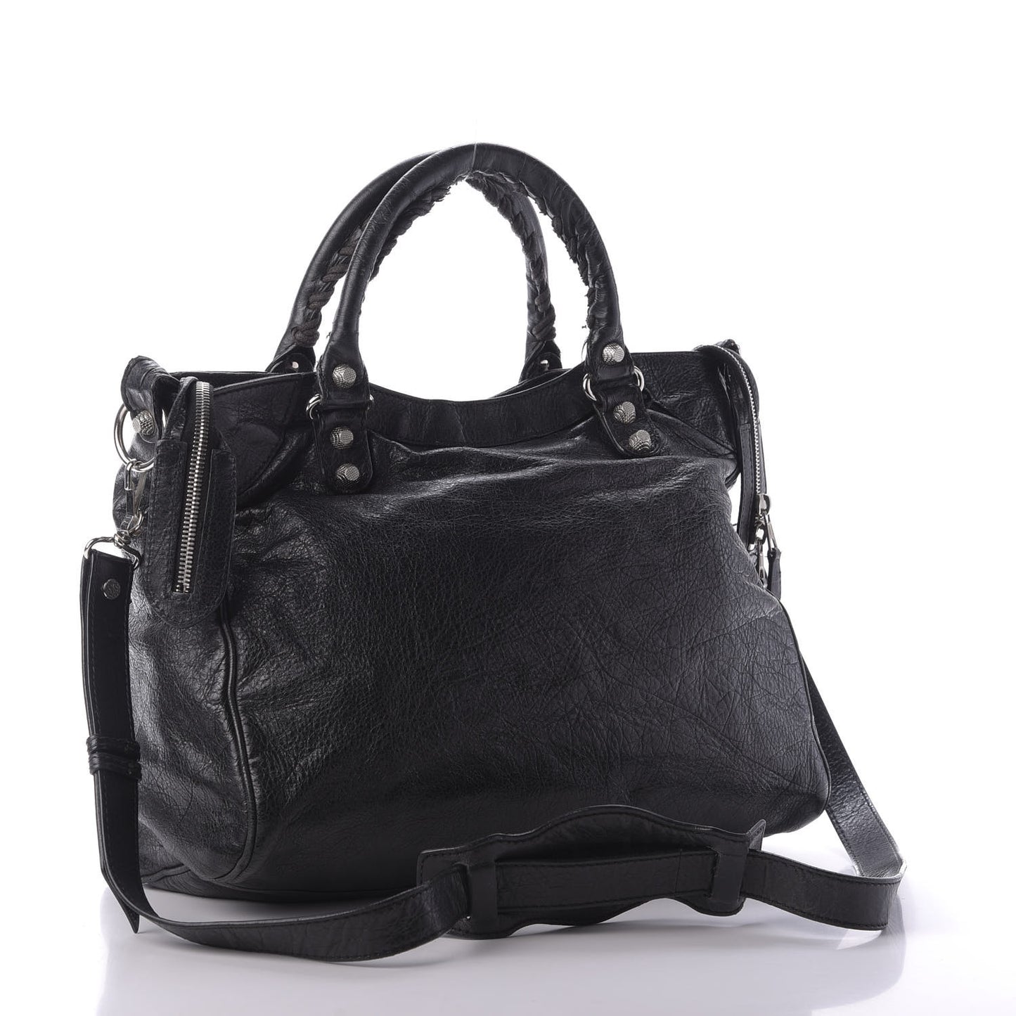 Agneau Giant 12 Silver Hardware Velo Black