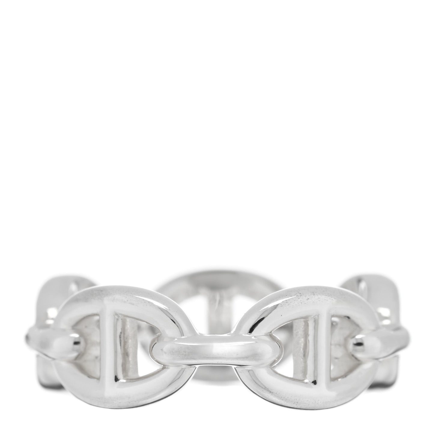 Sterling Silver PM Chaine d'Ancre Enchainee Band Ring 54 7