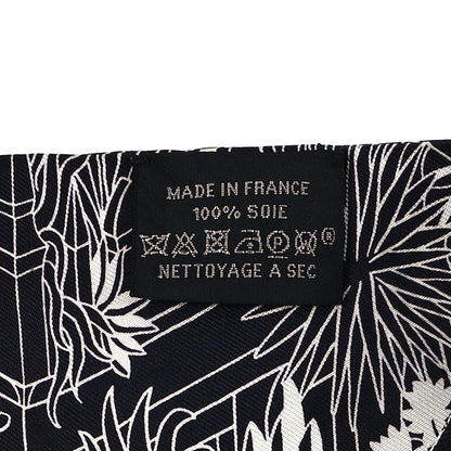 Hermes Silk Animapolis Twilly Black White 3 of 3