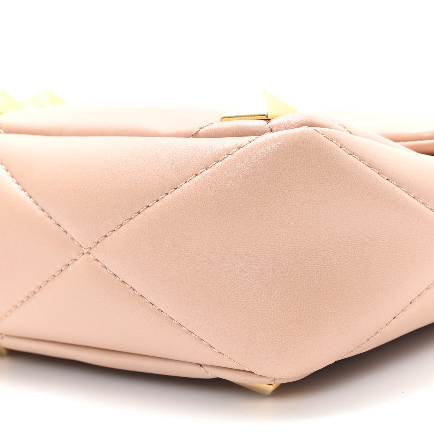 Valentino Garavani Nappa Large Roman Stud Shoulder Bag Rose Cannelle 9 of 11
