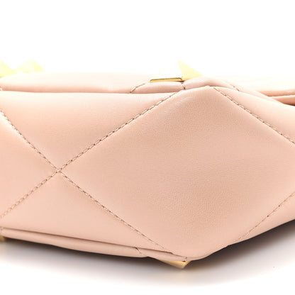 Valentino Garavani Nappa Large Roman Stud Shoulder Bag Rose Cannelle 9 of 11