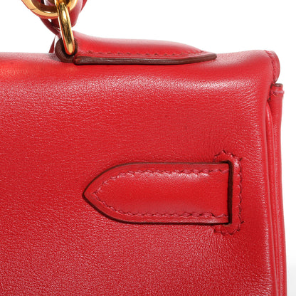 Hermes Veau Gulliver Kelly Retourne 28 Rouge Vif 16 of 24
