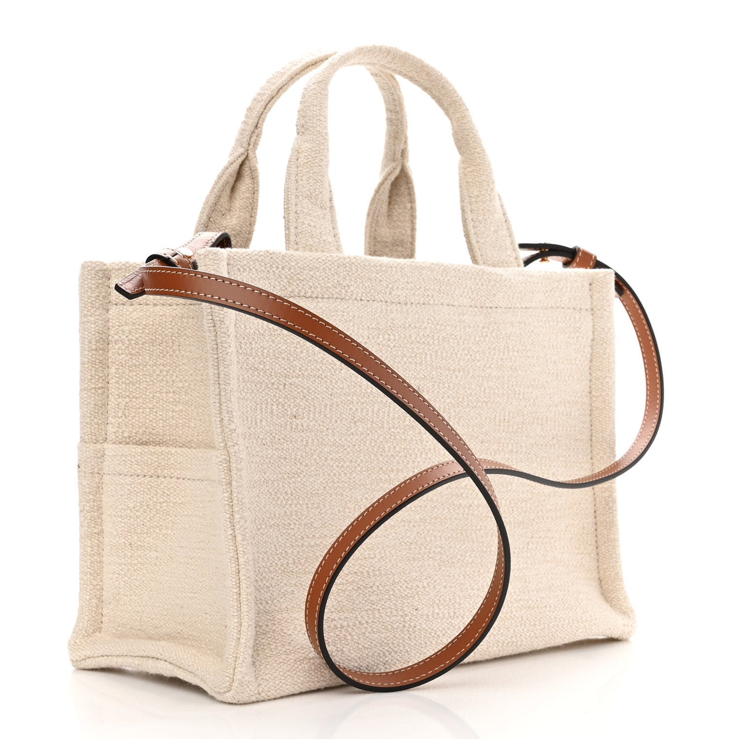 Canvas Small Cabas Thais Ecru Black