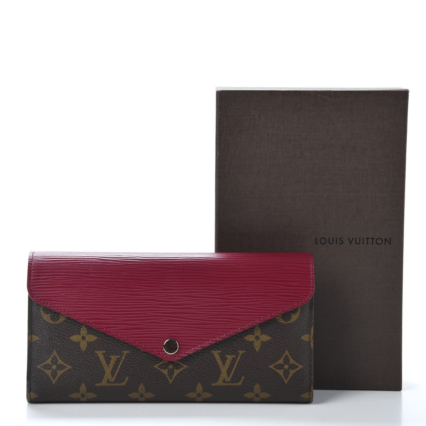Monogram Epi Marie-Lou Long Wallet Fuchsia
