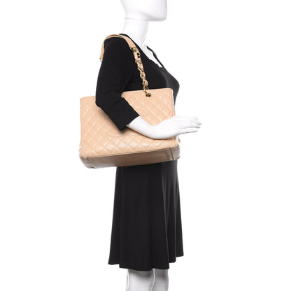 Chanel Caviar Quilted Grand Shopping Tote GST Beige Clair 2 of 17