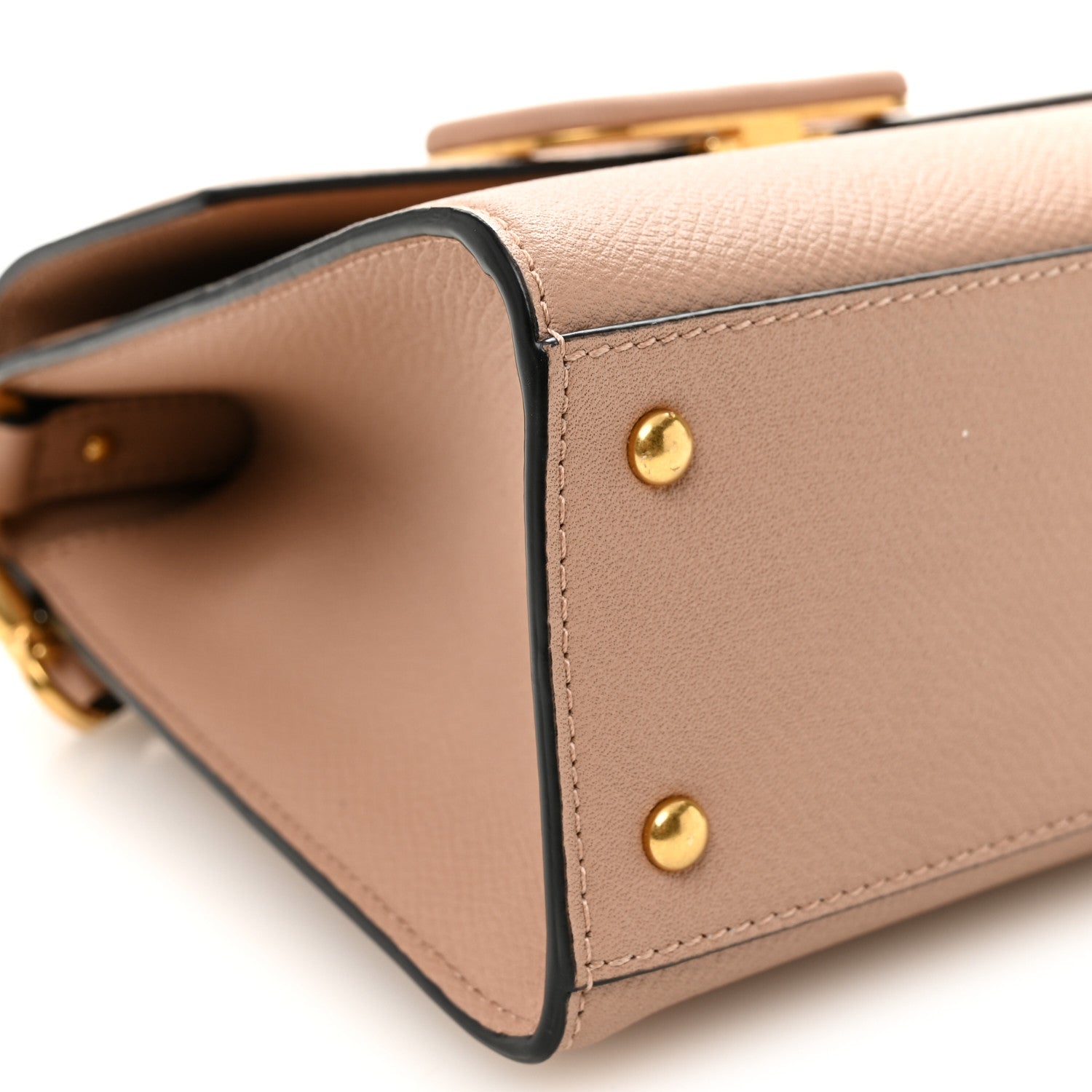 Valentino Garavani Grainy Calfskin Small VSling Top Handle Bag Poudre 8 of 9